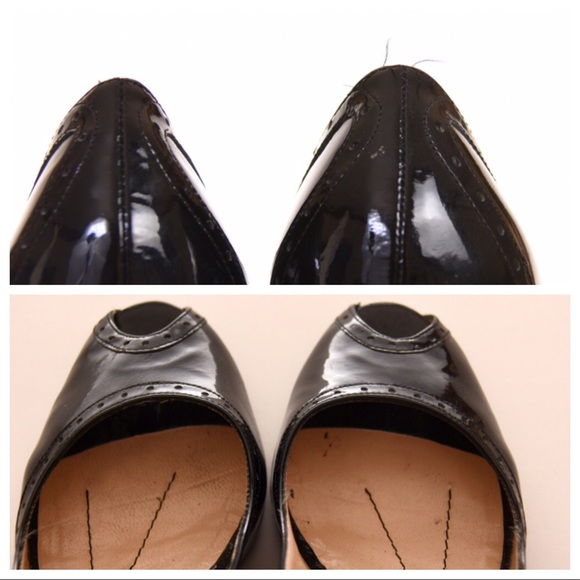 KATE SPADE Giselle Peep-toe Patent Leather Heels - Picture 6 of 8